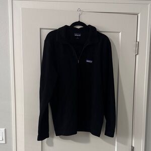 Patagonia Men's Micro D Fleece Zip-Up Black Sweater